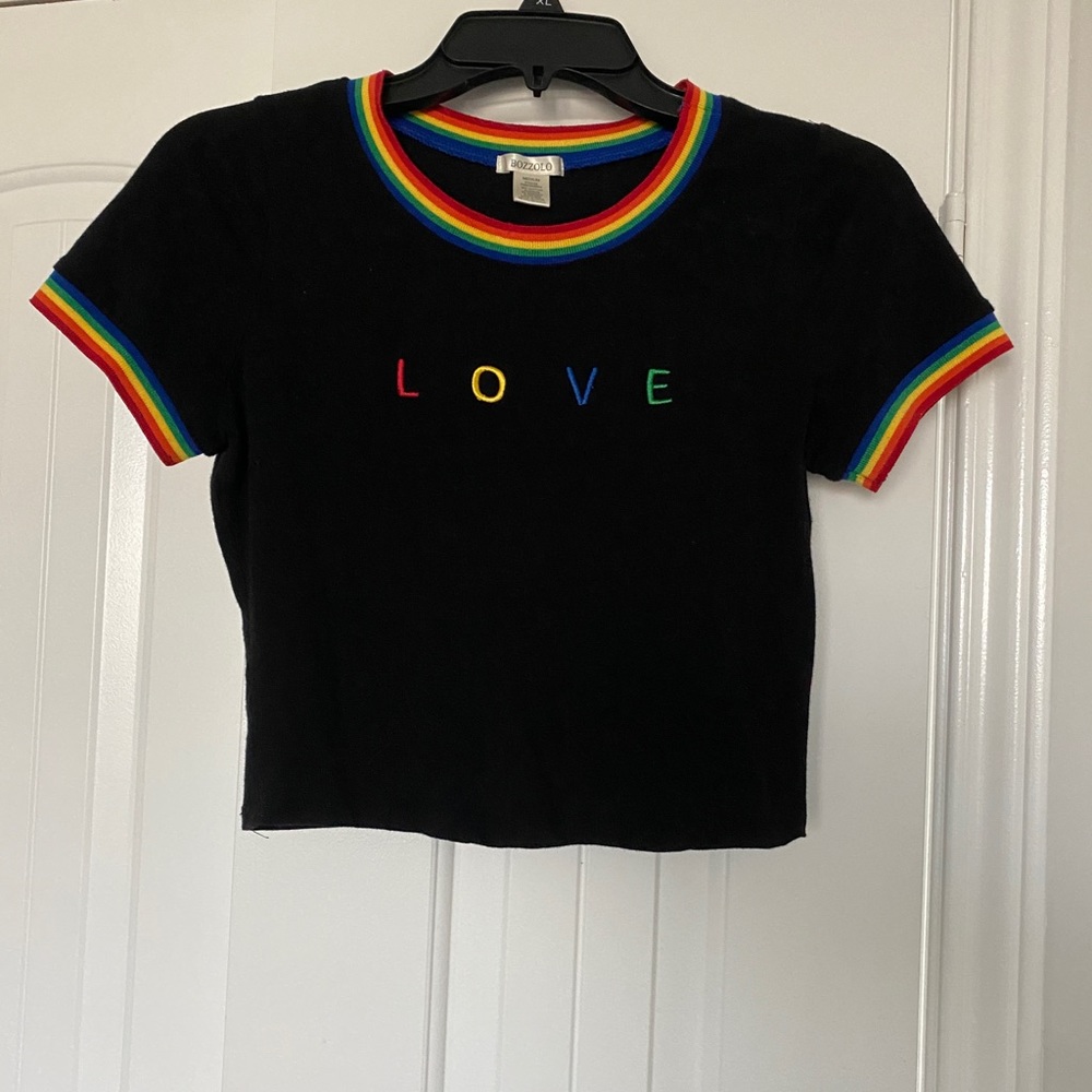 Black crop top